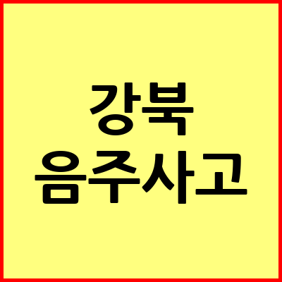 서울 강북구 음주운전 변호사