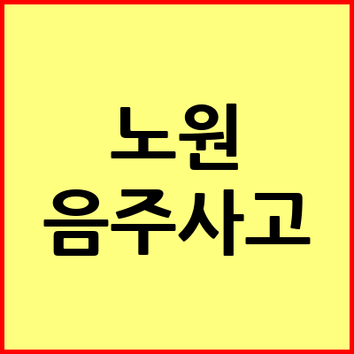 서울 노원구 음주운전 변호사